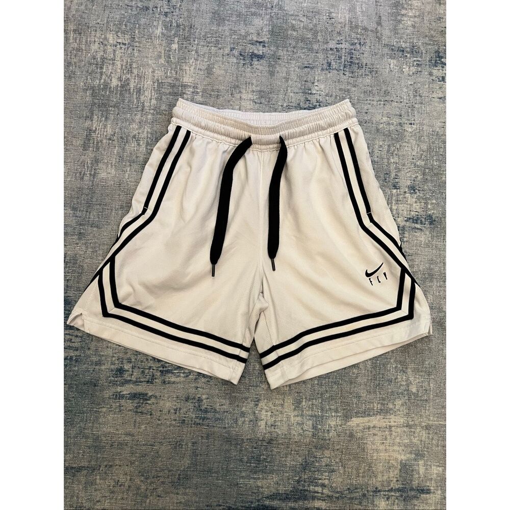 Nike White Black Dri-FIT Swoosh Fly Women's Basketball Shorts XS